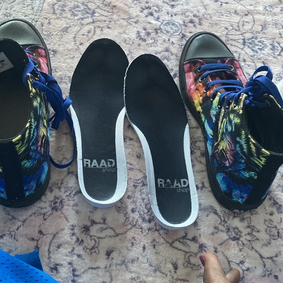 RAAD Tie Dye Converse (style) Size  women’s 10 Men 8.5 - Picture 8 of 8